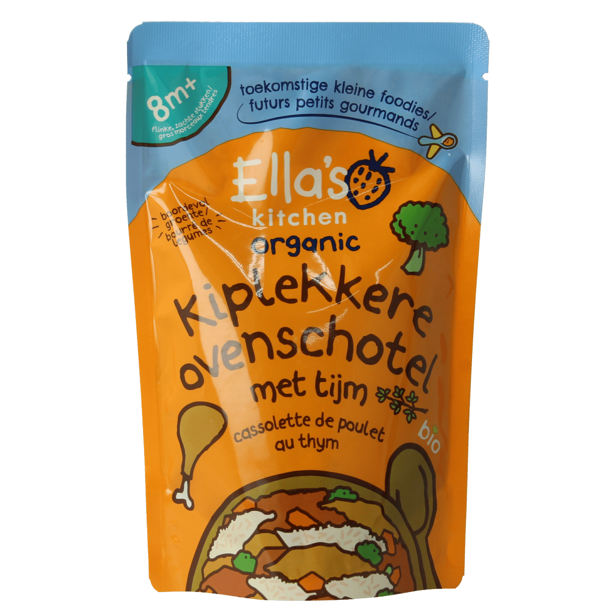 5060503505384_A1N1.png Ella's Kitchen Kiplekkere ovenschotel met tijm 8+ maanden bio - Afbeelding 1
