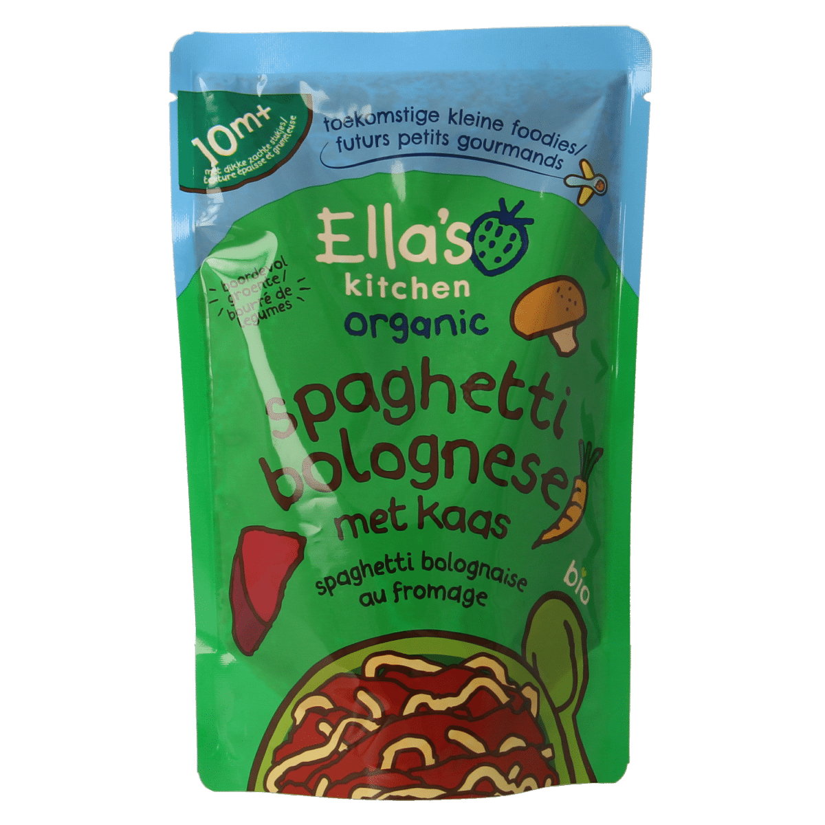 5060503505445_A1N1.png Ella's Kitchen Spaghetti bolognese met kaas 10+ maanden bio - Afbeelding 1