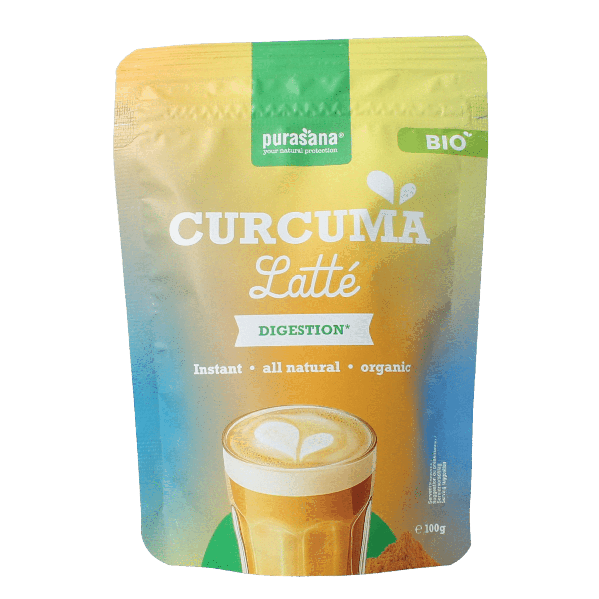 5400706107341_A1N1.png Purasana Instant curcuma latte bio - Afbeelding 1