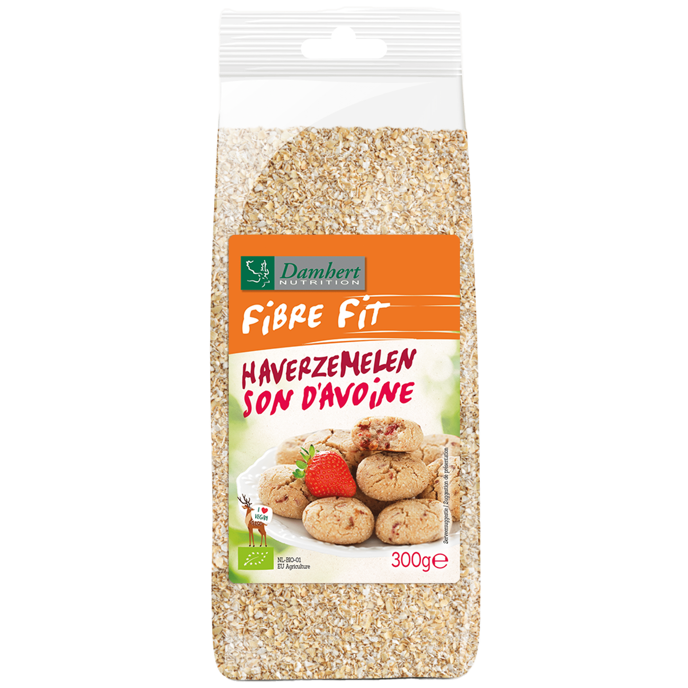 5412158001214_A1N1.png Damhert Fibre fit haverzemelen bio - Afbeelding 1