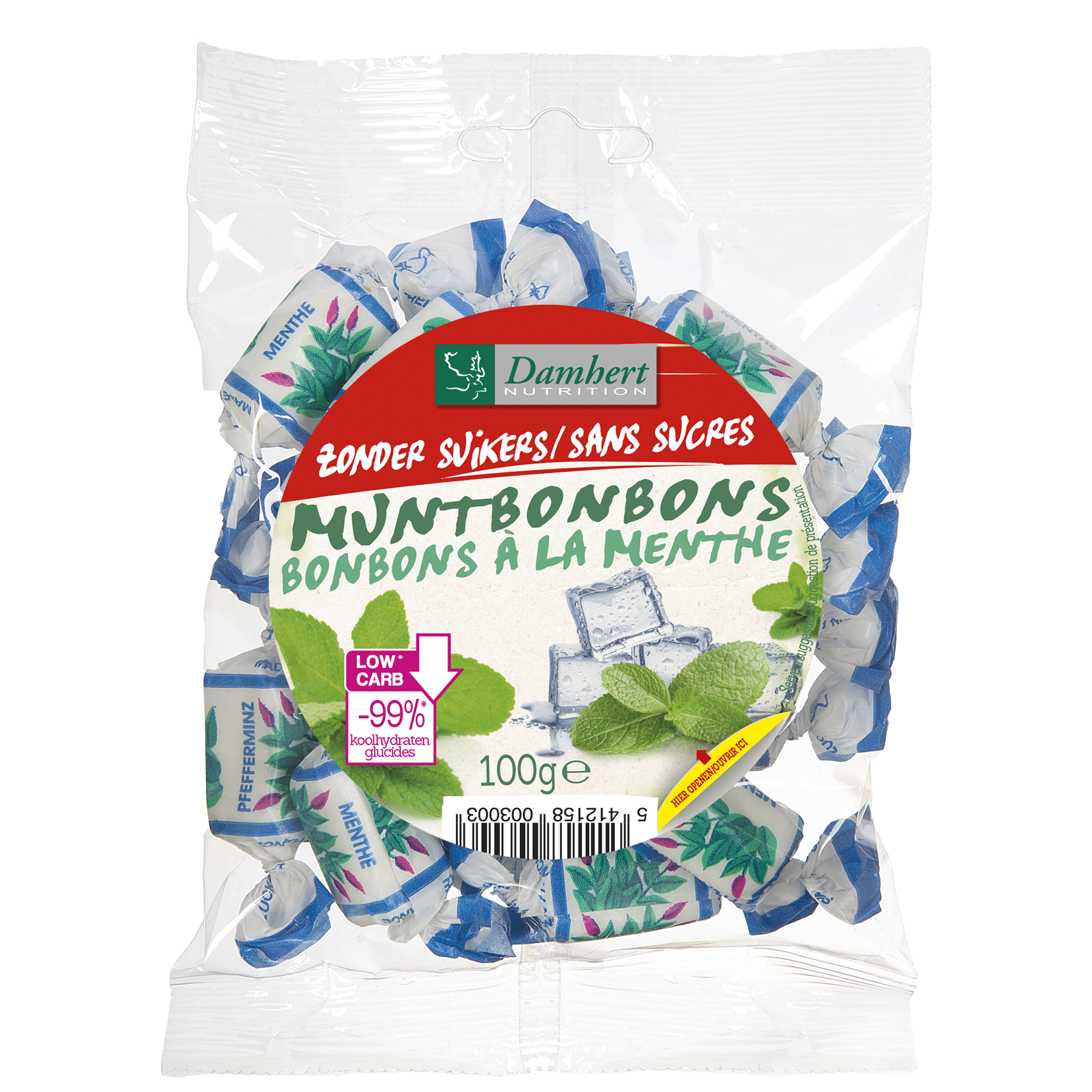 5412158003003_A1N1.png Damhert Muntbonbons zonder suiker - Afbeelding 1