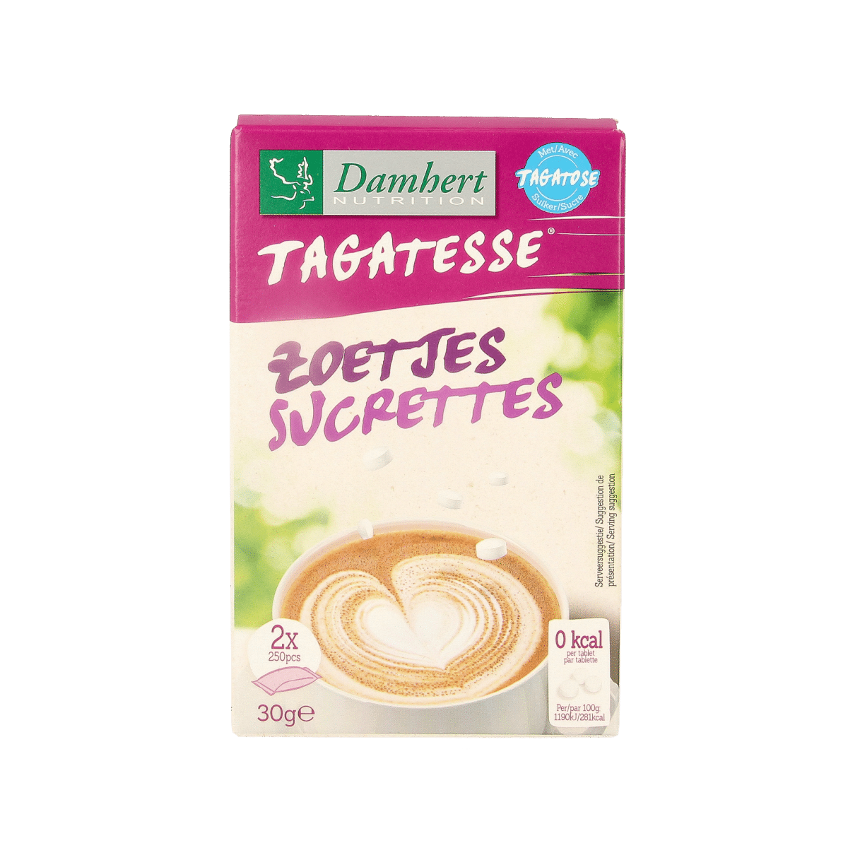 5412158010469_A1N1.png Damhert Tagatesse dispenser navul 2 x 250 stuks - Afbeelding 1