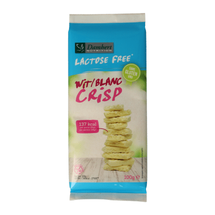 Damhert Witte chocoladetablet crisp gluten- en lactosevrij