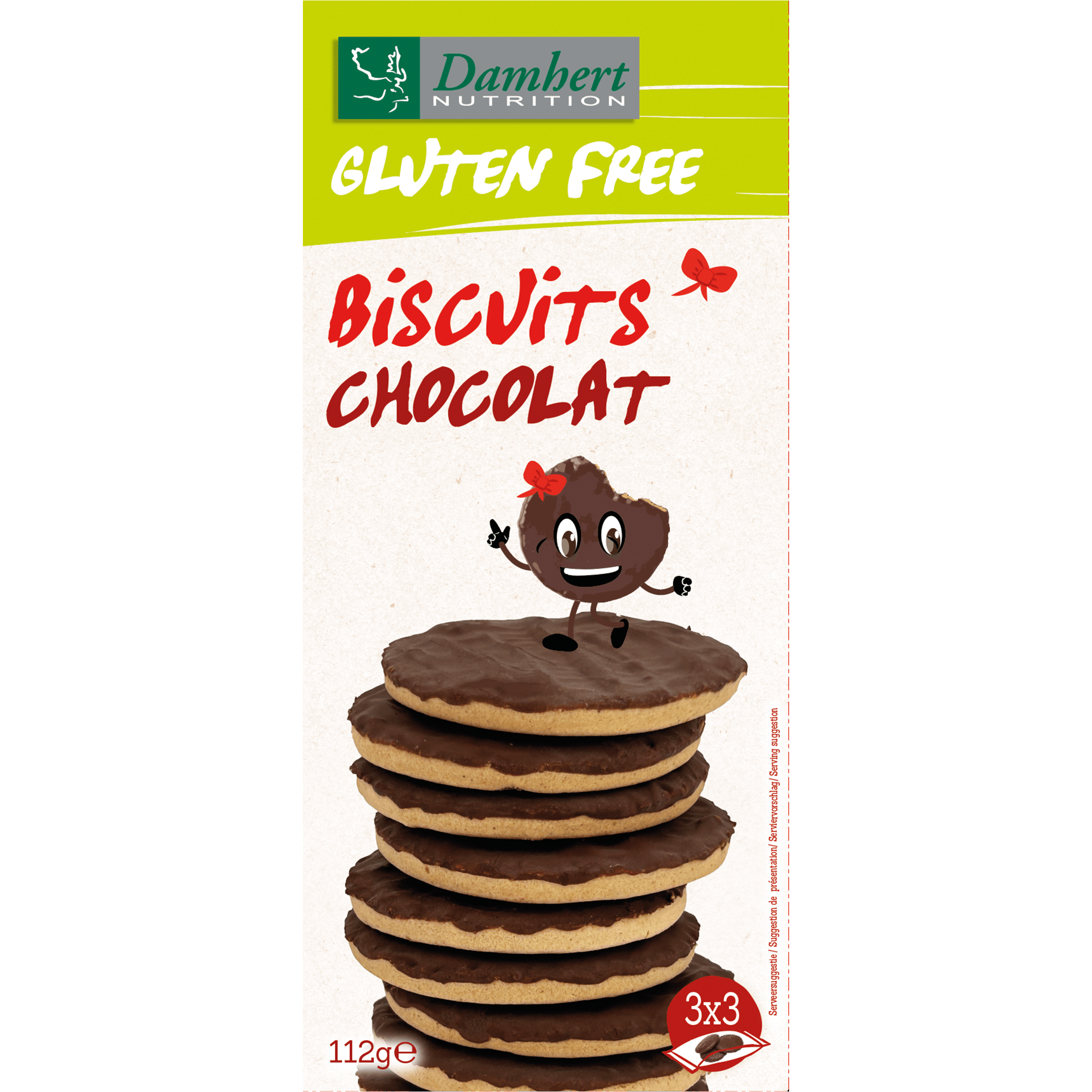 5412158056733_A1N1.png Damhert Biscuits chocolate gluten free - Afbeelding 1