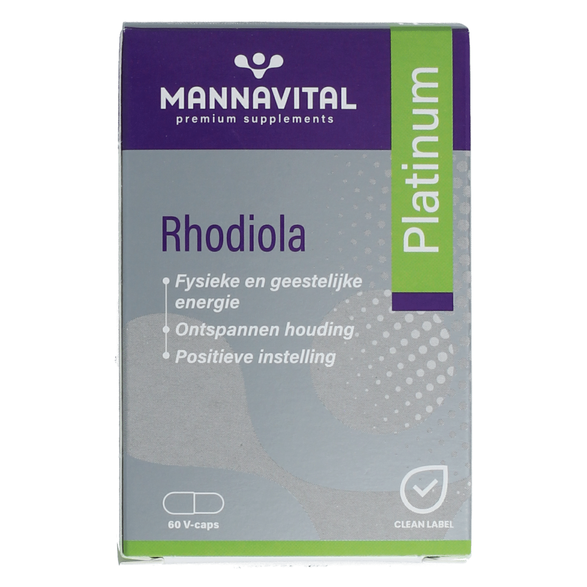 5412339103515_A1N1.png Mannavital Rhodiola platinum - Afbeelding 1