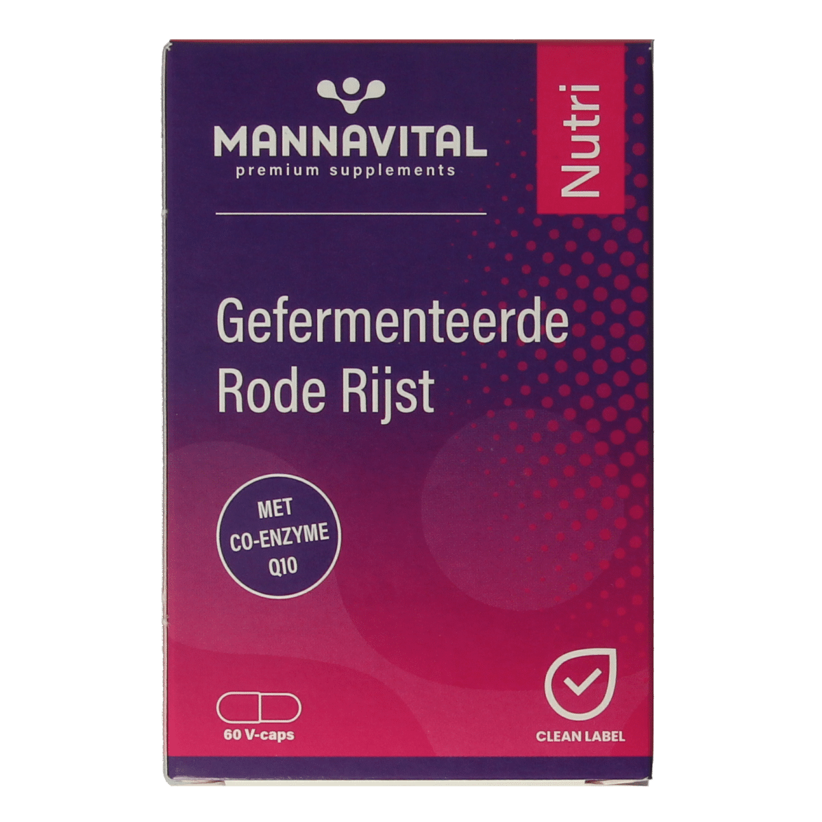 5412339103782_A1N1.png Mannavital Gefermenteerde rode rijst - Afbeelding 1
