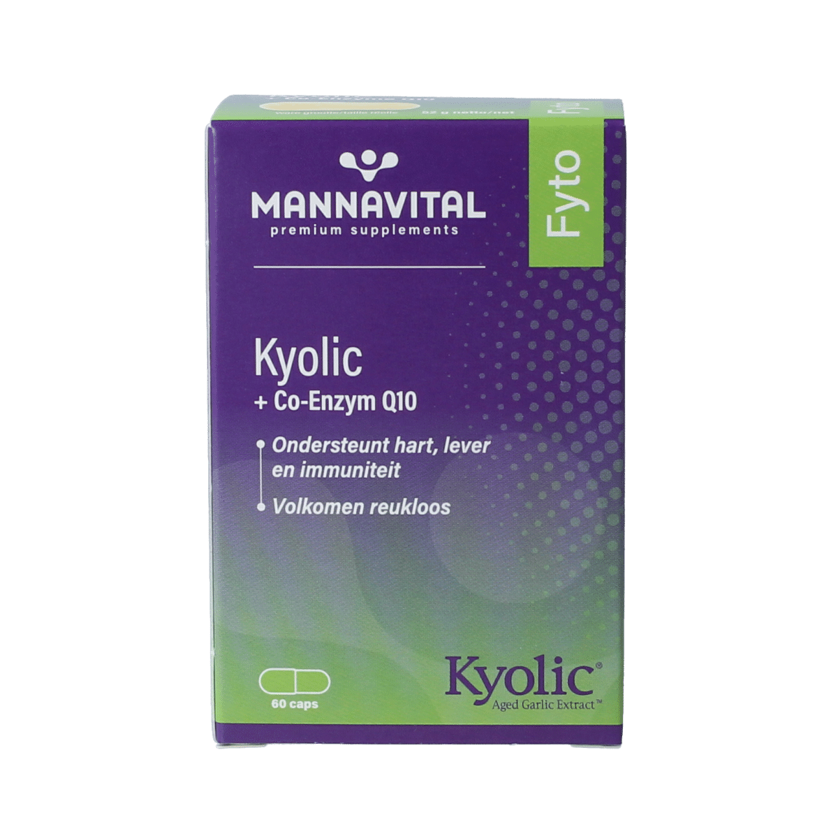 5412339352098_A1N1.png Mannavital Kyolic + co-enzym Q10 - Afbeelding 1