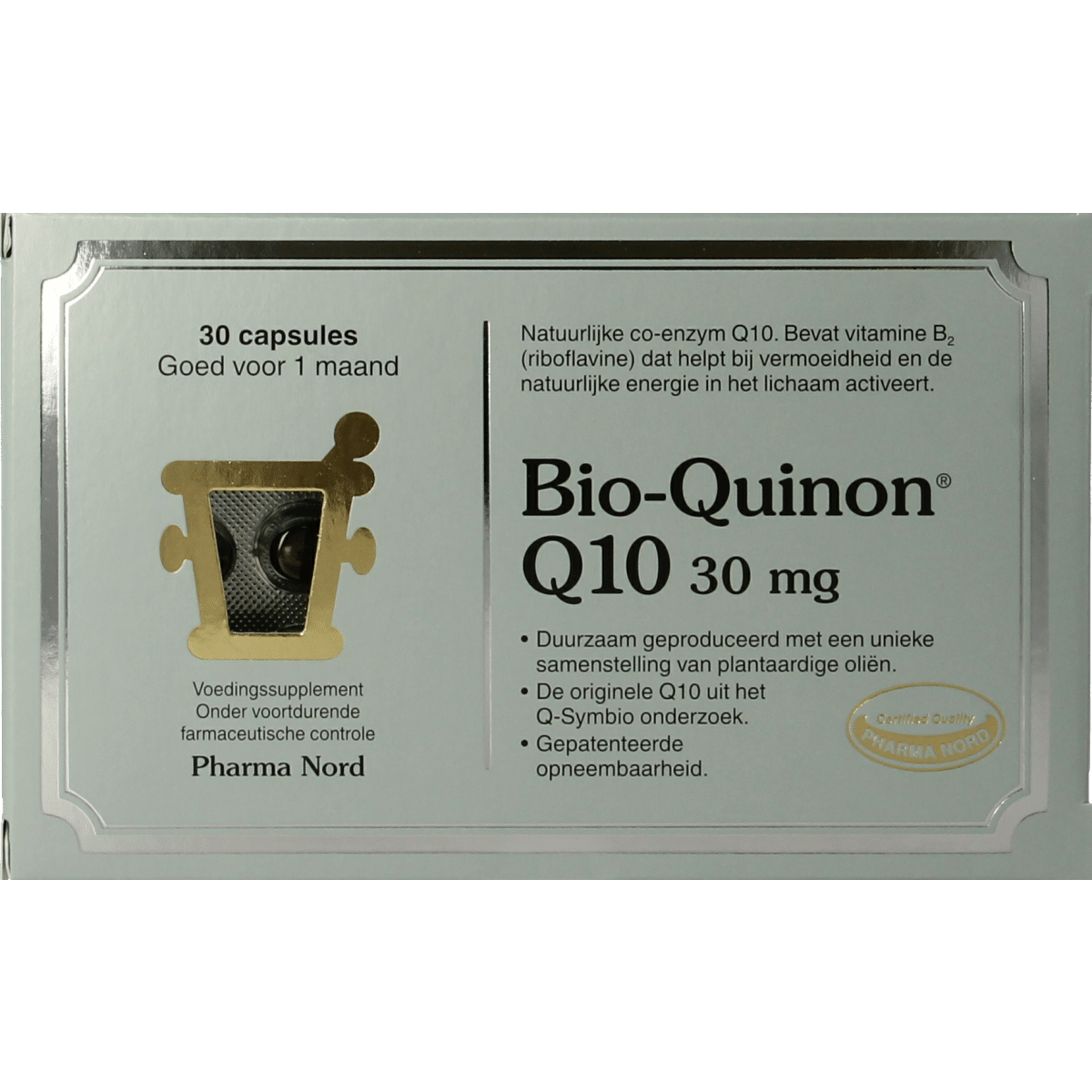 5709976170100_A1N1.png Pharma Nord Bio quinon Q10 30mg - Afbeelding 1