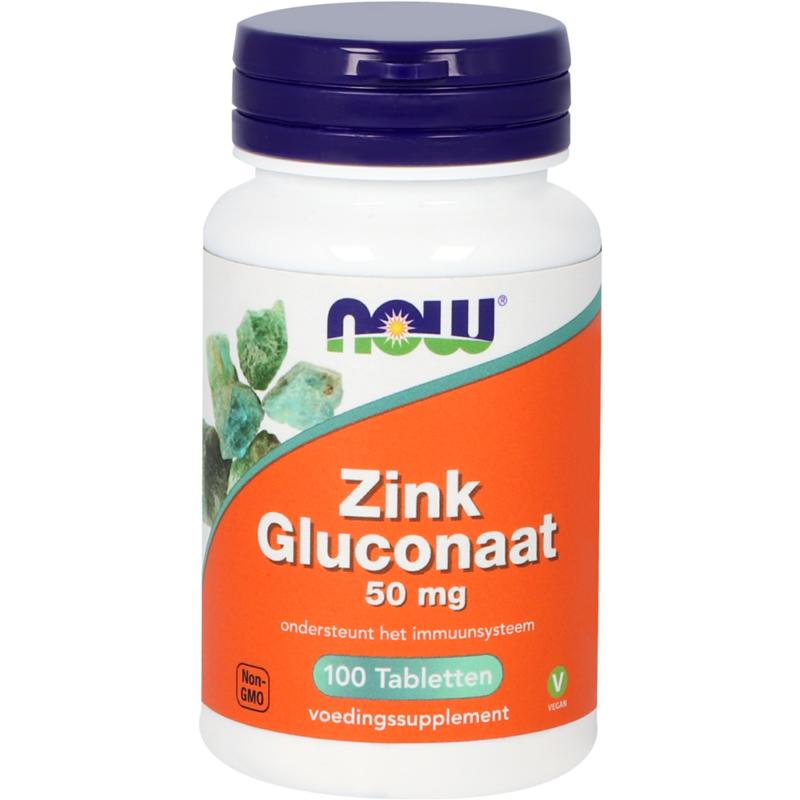 604928.jpg NOW Zink gluconaat 50mg - Afbeelding 1