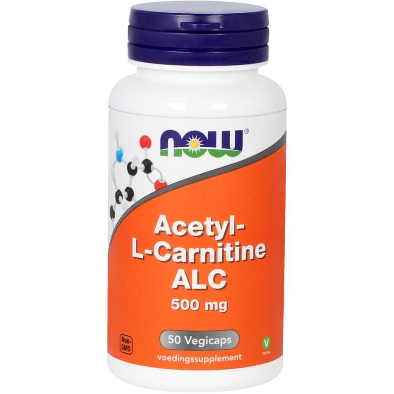 629007.jpg NOW Acetyl-L-Carnitine 500mg - Afbeelding 1