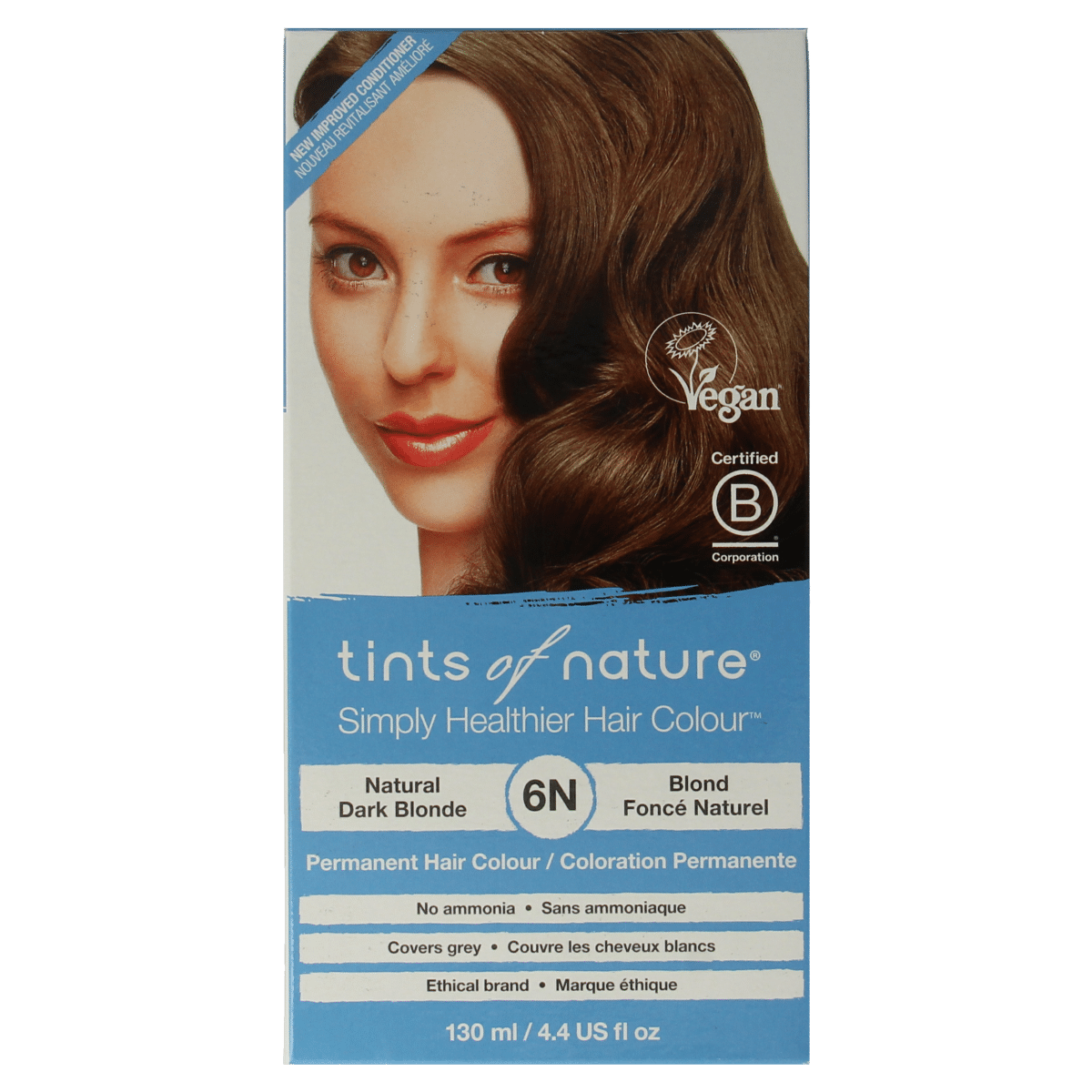 704326100603_A1N1.png Tints Of Nature 6N donkerblond - Afbeelding 1