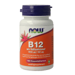 NOW Vitamine B12 1000mcg en Foliumzuur 100mcg