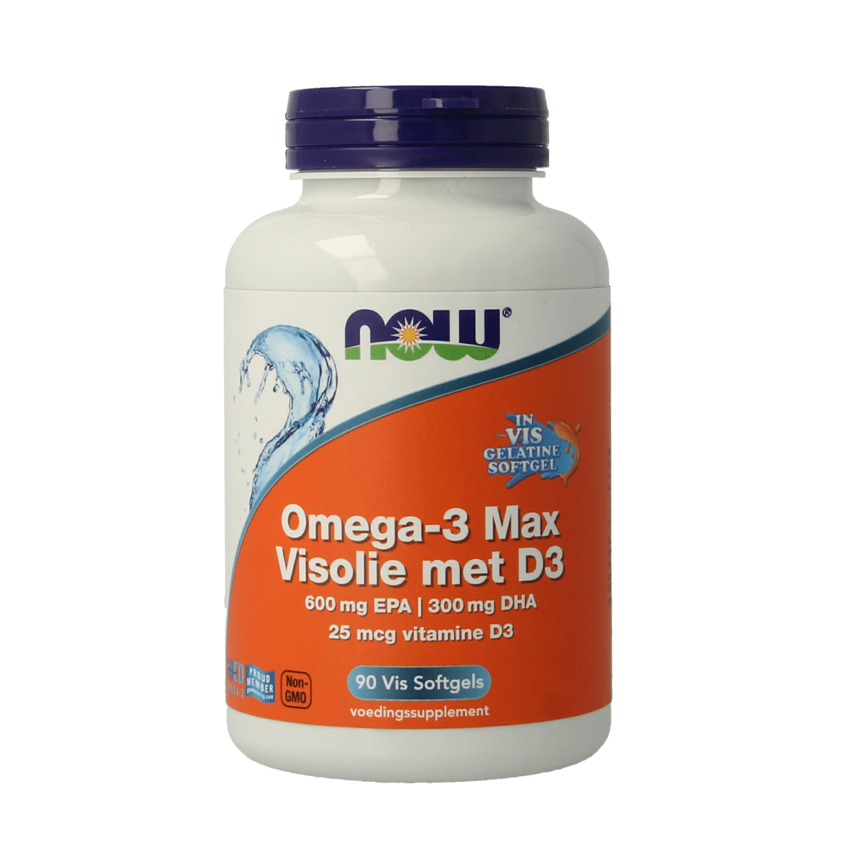 733739160348_A1N1.png NOW Omega 3 max visolie D3 EPA DHA - Afbeelding 1