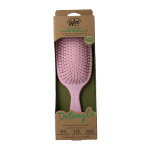 Wet Brush Go green paddle detangler pink