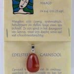 Steengoed Sterrenbeeldsteen hanger maagd