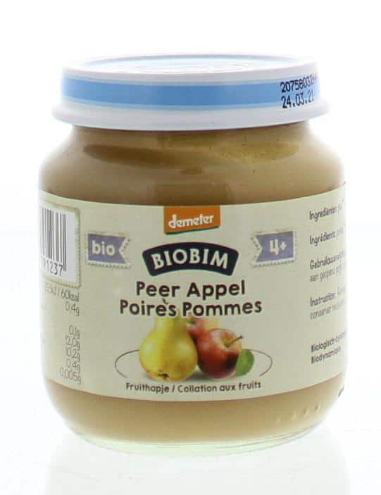 781887.jpg Biobim Appel peer 4 maanden demeter bio - Afbeelding 1