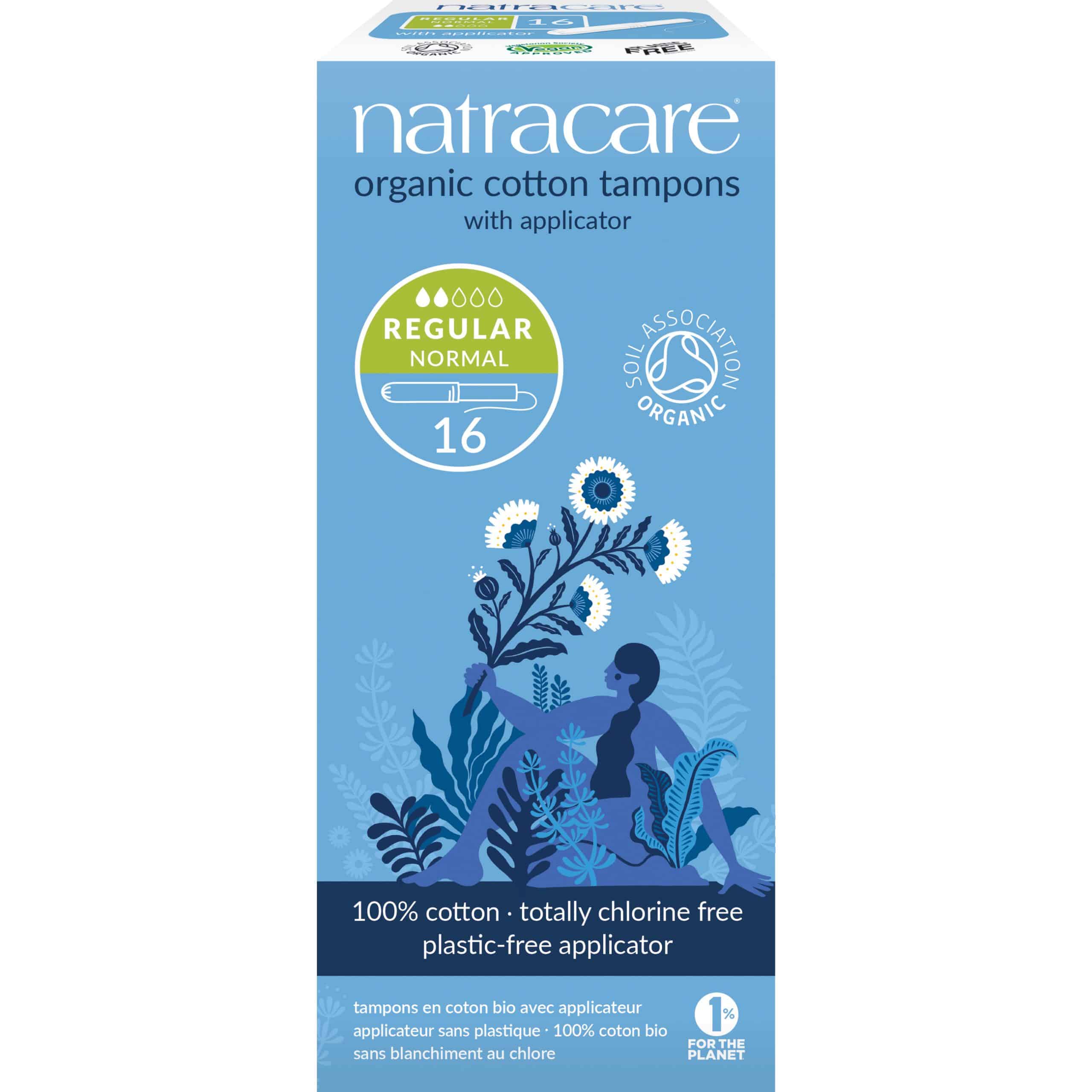 782126008008_A1N1.jpg Natracare Tampons normaal met inbrenghuls - Afbeelding 1