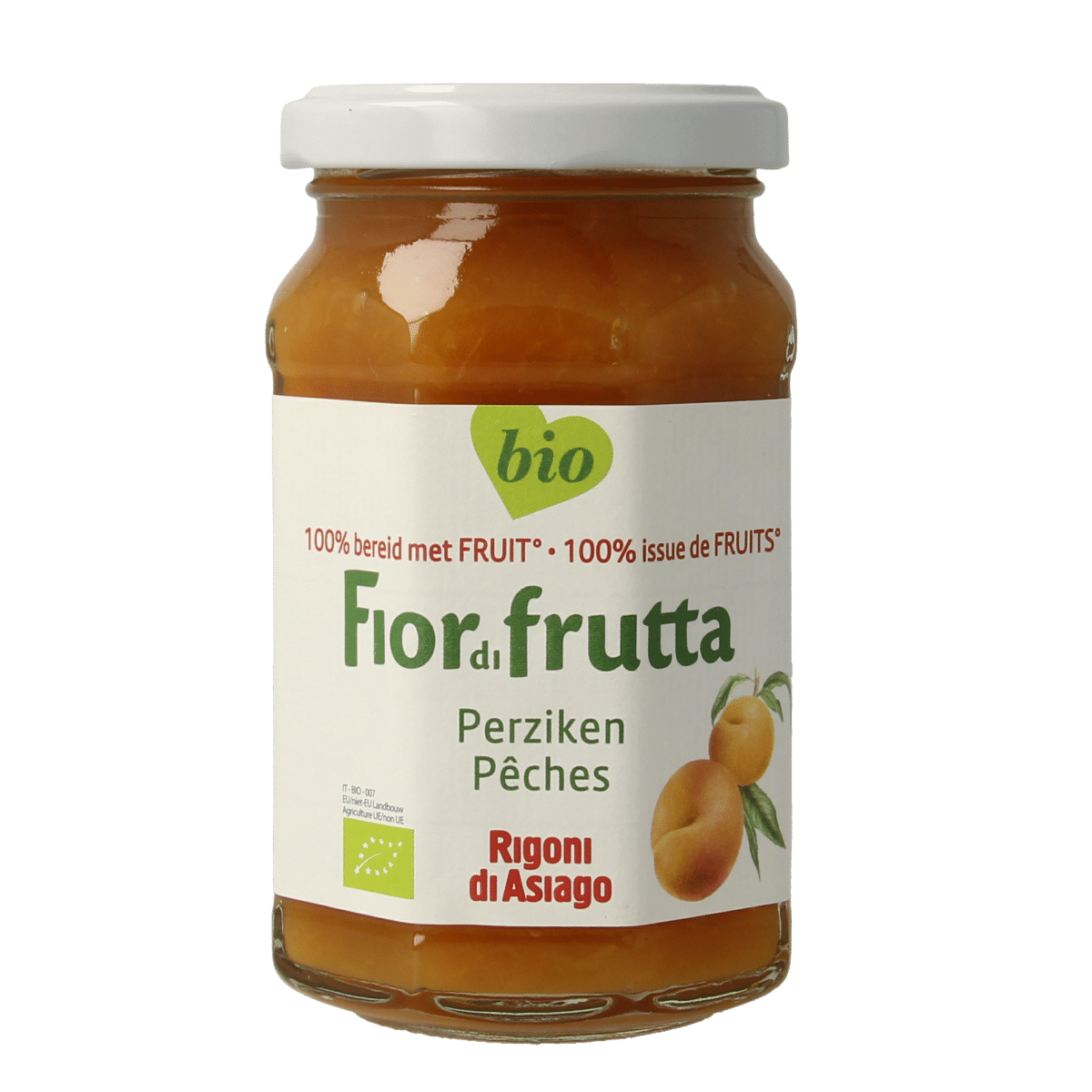 8001505005059_A1N1.png Fiordifrutta Perzikjam bio - Afbeelding 1