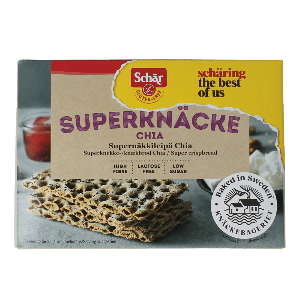 8008698048610_A1N1.png Schar Superknacke met chia glutenvrij - Afbeelding 1
