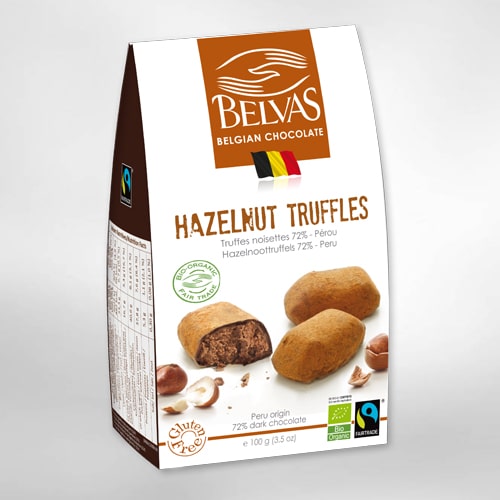 834092.jpg Belvas Praline hazelnoot truffels bio - Afbeelding 1