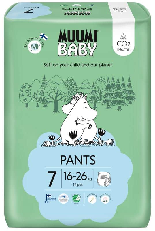 836757.jpg Muumi Baby Ecologische luierbroekjes maat 7 XL 16-26kg - Afbeelding 1