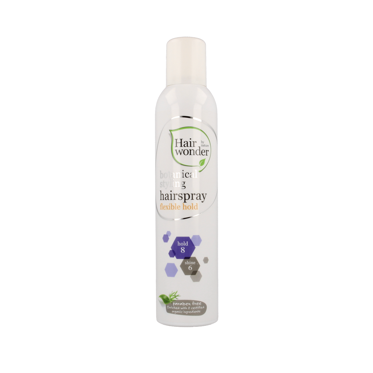 8710267196010_A1N1.png Hairwonder Botanical styling hairspray flexible hold - Afbeelding 1