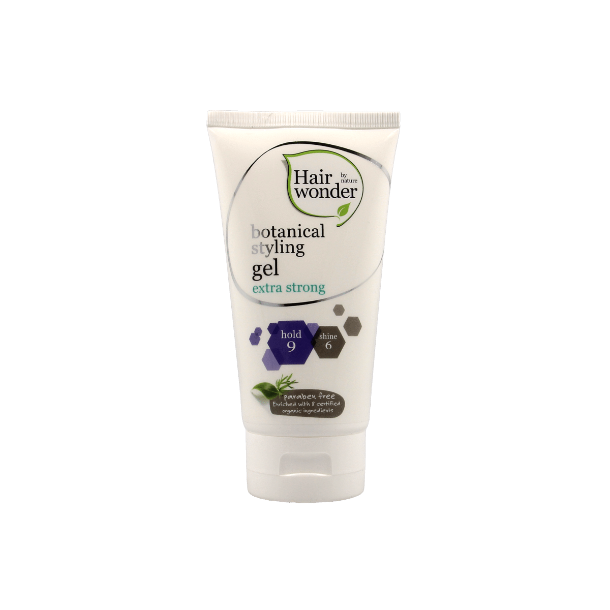 8710267196041_A1N1.png Hairwonder Botanical styling gel extra strong - Afbeelding 1