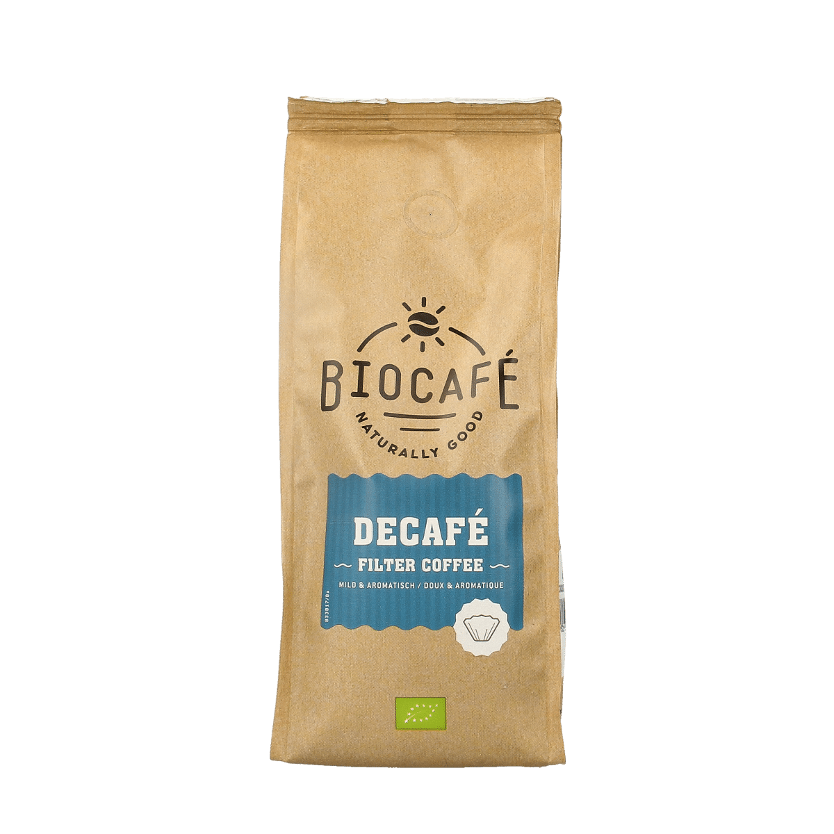 8711521971800_A1N1.png Biocafe Filterkoffie cafeinevrij/decaf bio - Afbeelding 1