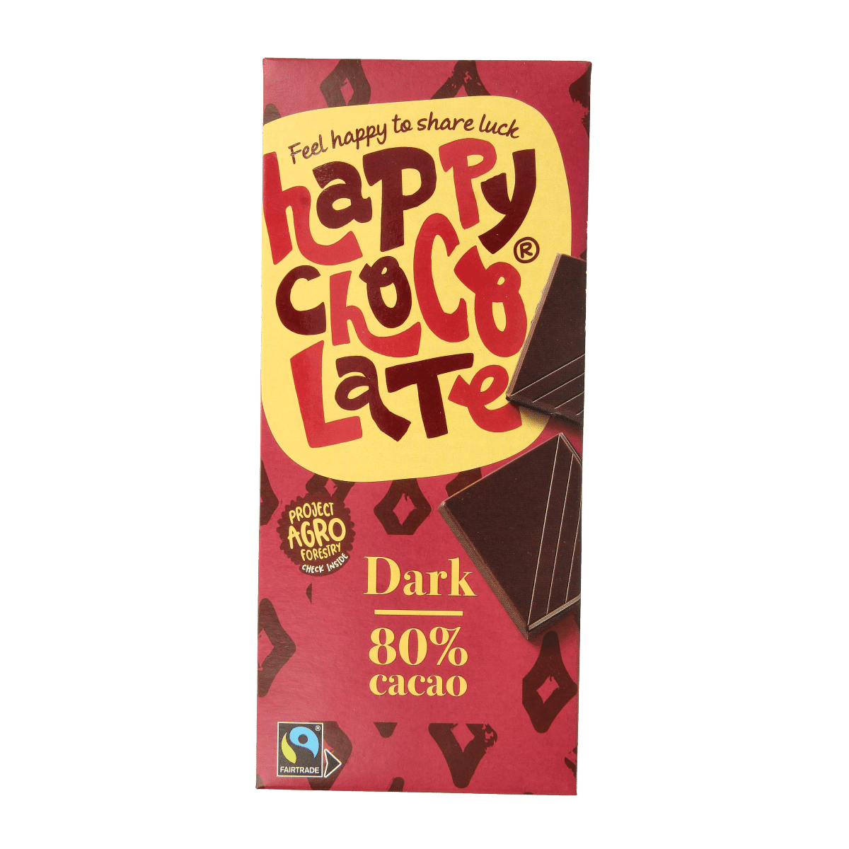 8711521973873_A1N1.png Happy Chocolate Puur 80% bio - Afbeelding 1