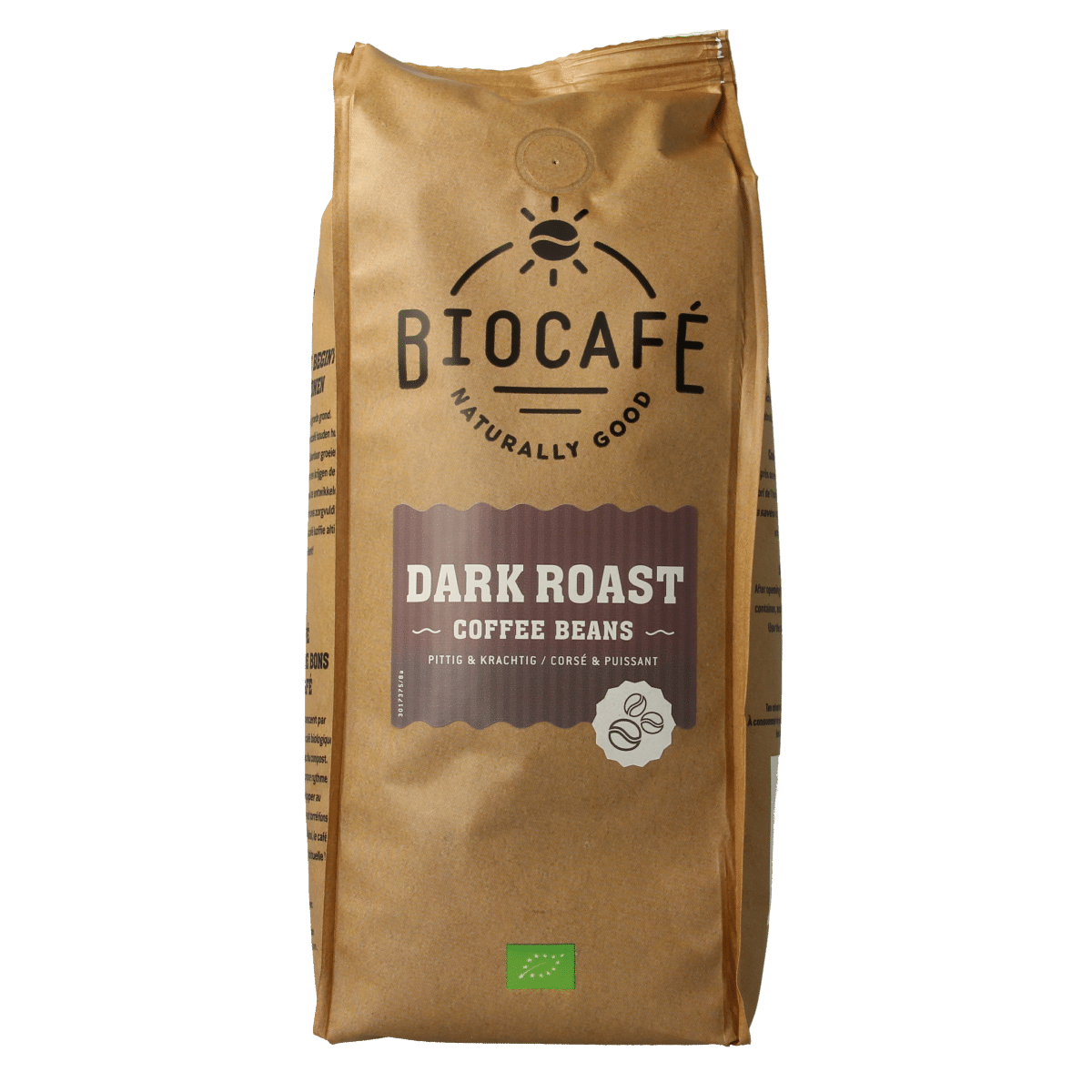 8711997011345_A1N1.png Biocafe Koffiebonen dark roast bio - Afbeelding 1