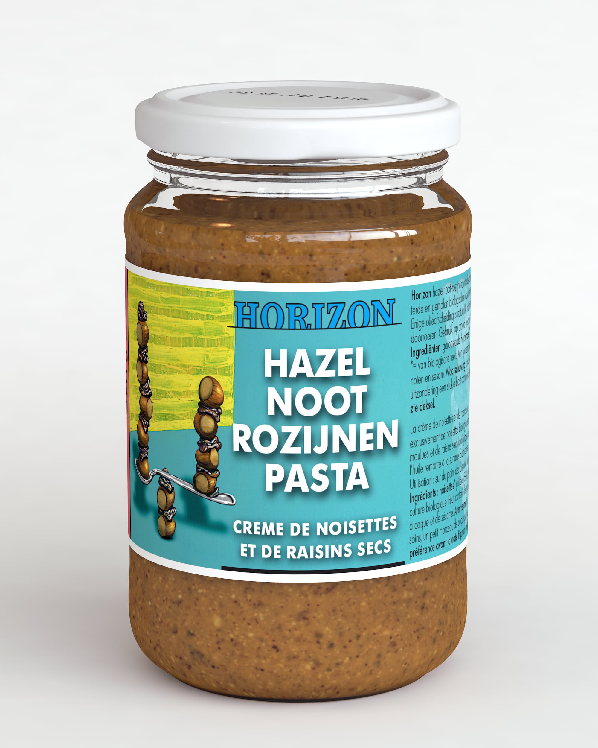 8712439010803_A1N1.jpg Horizon Hazelnoot rozijnenpasta eko bio - Afbeelding 1