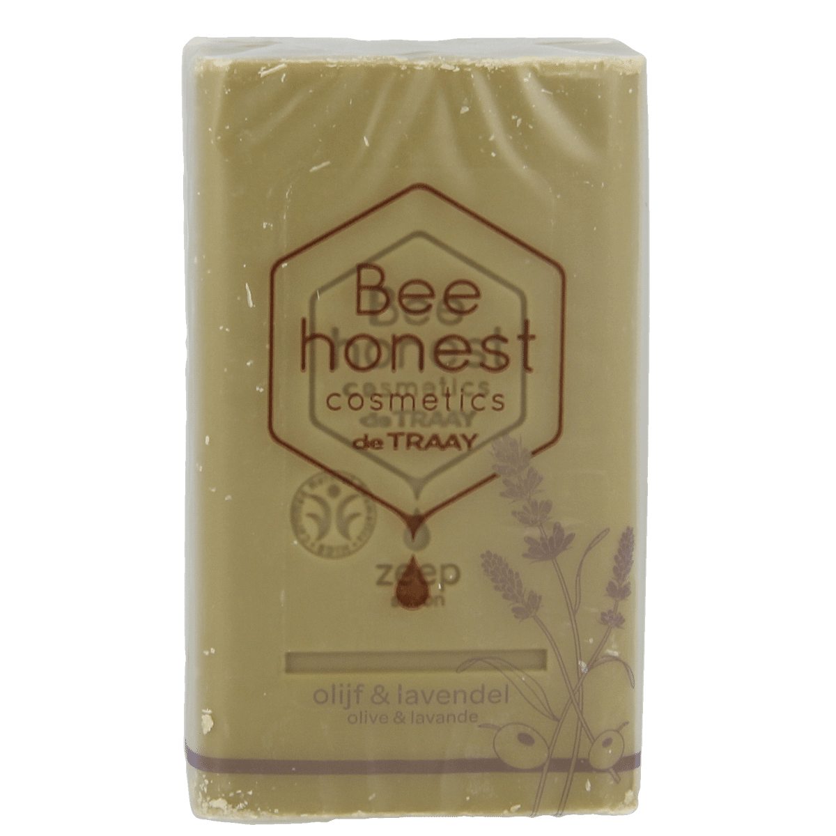 8713406540170_A1N1.png Traay Bee Honest Zeep olijf & lavendel - Afbeelding 1