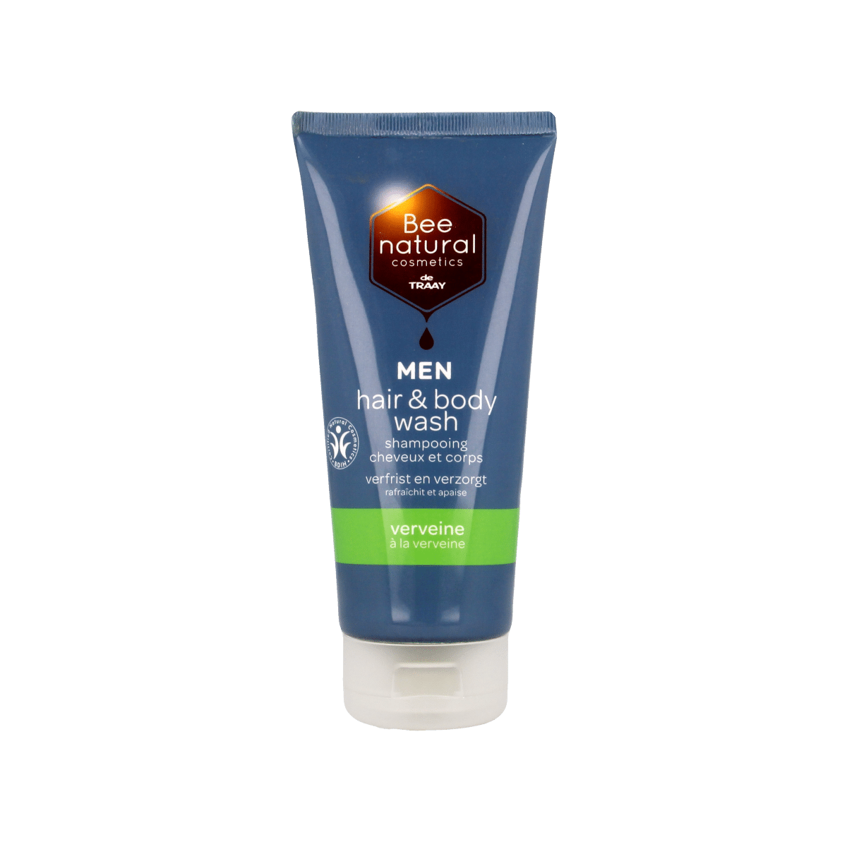 8713406570429_A1N1.png Traay Bee Honest Hair & body wash men verveine - Afbeelding 1