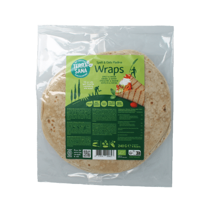 TerraSana Piadina wraps spelt en haver bio