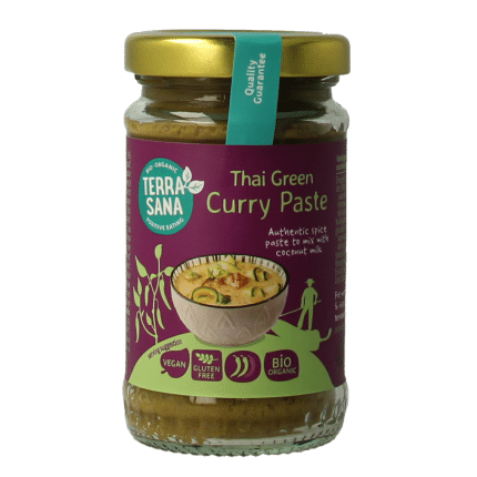 TerraSana Thaise groene currypasta bio
