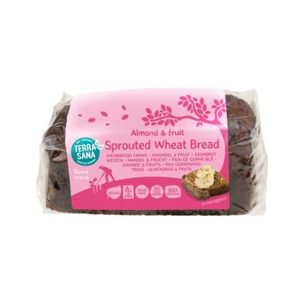 TerraSana Gekiemd brood zuidvruchten amandel bio