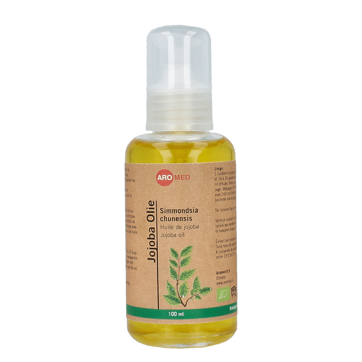 8714139008067_A1N1.png Aromed Jojoba olie bio - Afbeelding 1