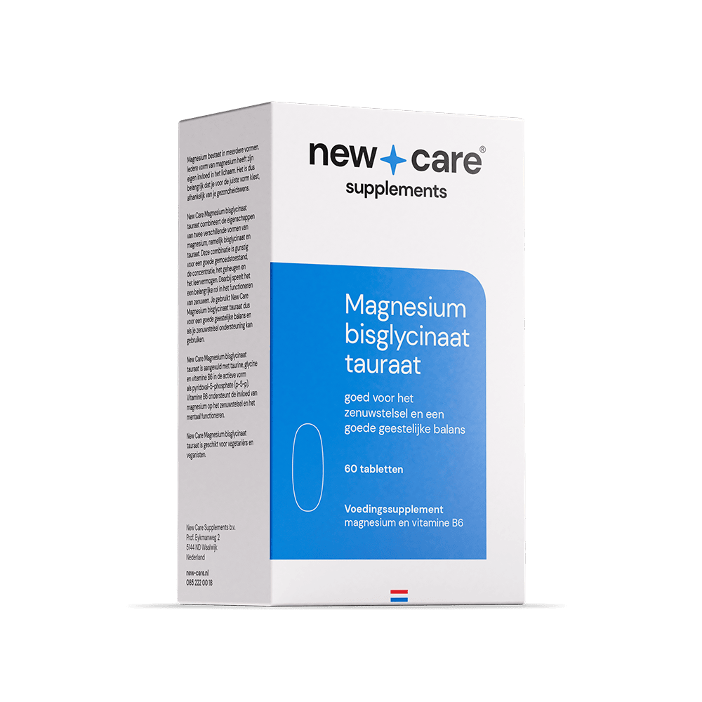 8714354412182_A1N1.png New Care Magnesium bisglycinaat tauraat - Afbeelding 1