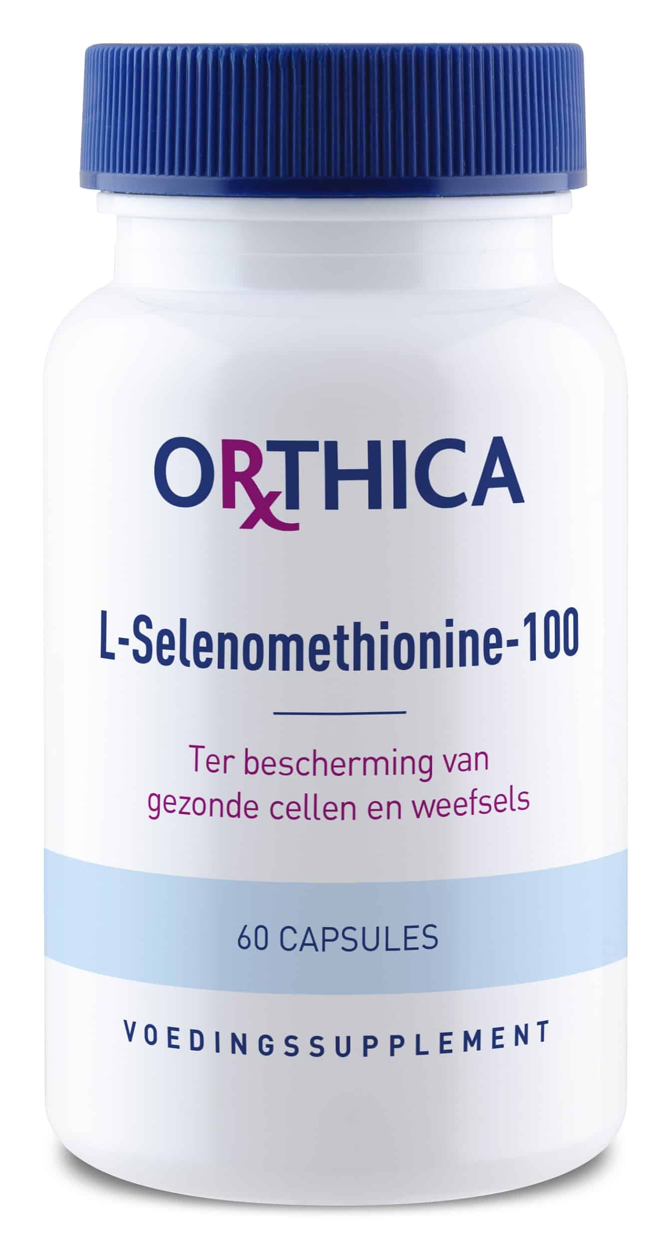 8714439553366_A1N1.jpg Orthica L-Selenomethionine 100 - Afbeelding 1