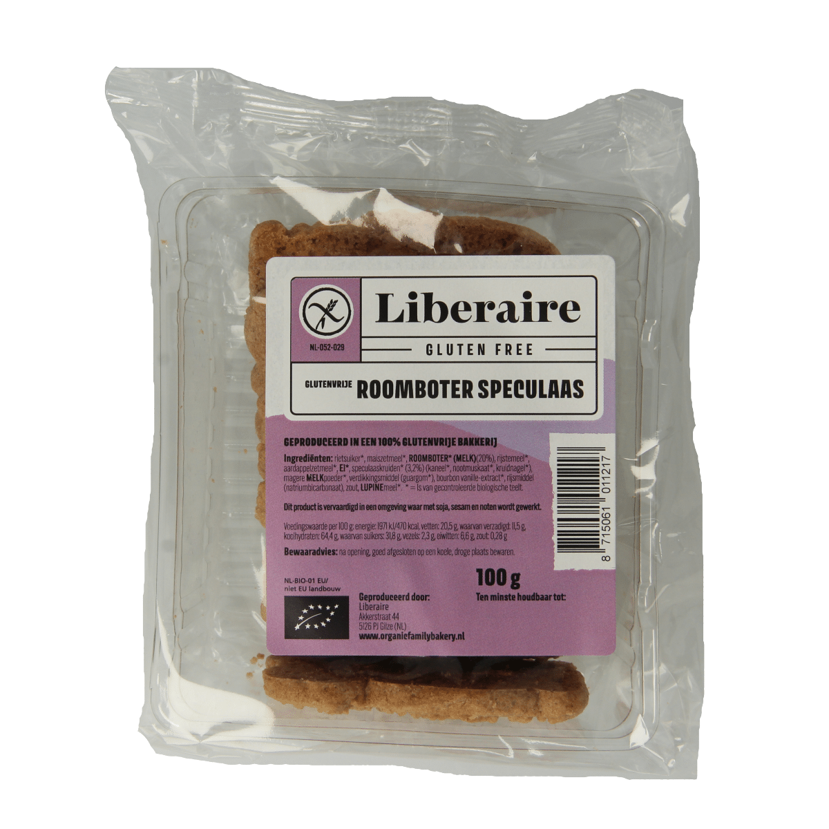 8715061011217_A1N1.png Liberaire Speculaas roomboter bio - Afbeelding 1