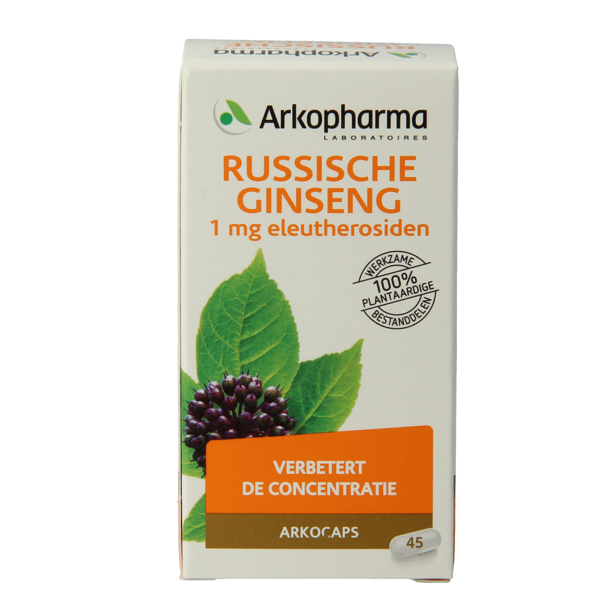 8715345001033_A1N1.png Arkocaps Russische ginseng bio - Afbeelding 1