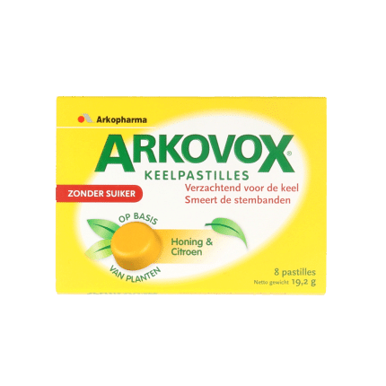 Arkovox Honing citroen keelpastilles
