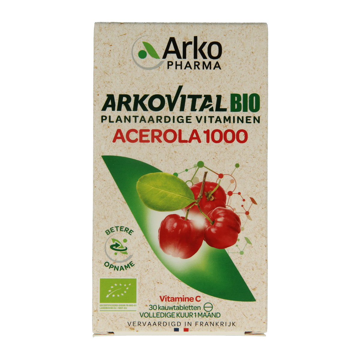 8715345004577_A1N1.png Arkovital Acerola 1000 bio - Afbeelding 1