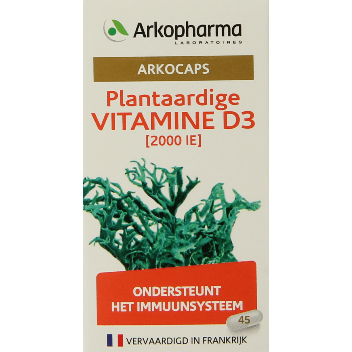8715345004614_A1N1.png Arkocaps Vitamine D3 2000IE vegan - Afbeelding 1