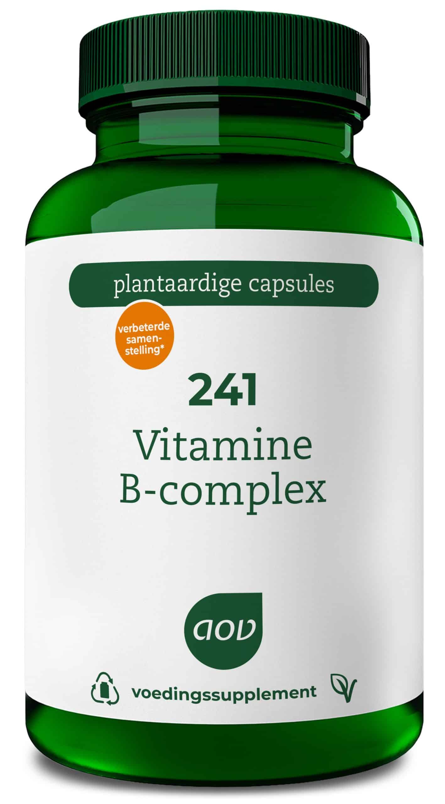 8715687802411_A1N1.jpg AOV 241 Vitamine B complex - Afbeelding 1