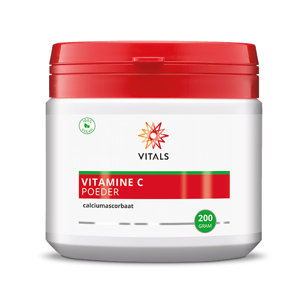 8716717002566_A1N1.png Vitals Vitamine C poeder (calciumascorbaat) - Afbeelding 1