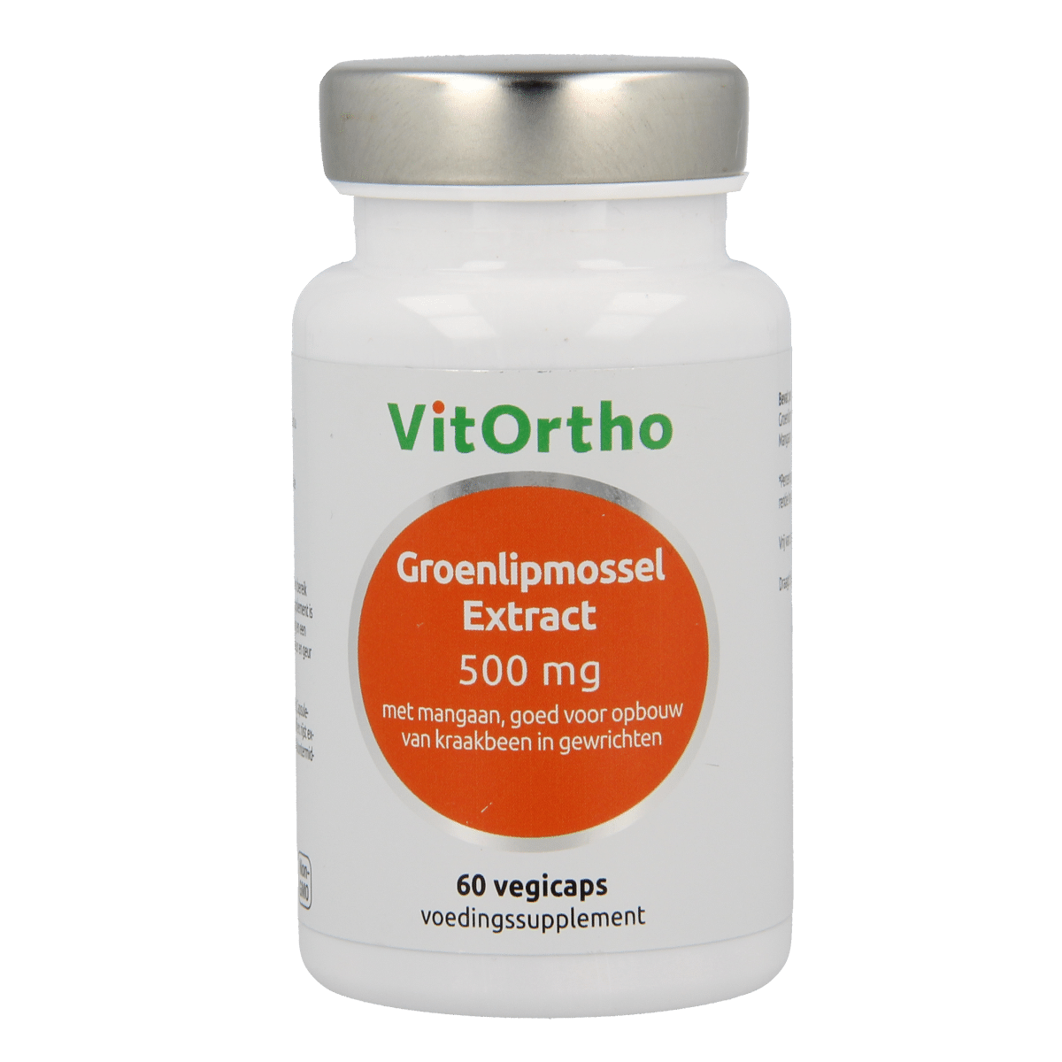8717056140759_A1N1.png VitOrtho Groenlipmossel extract 500mg - Afbeelding 1