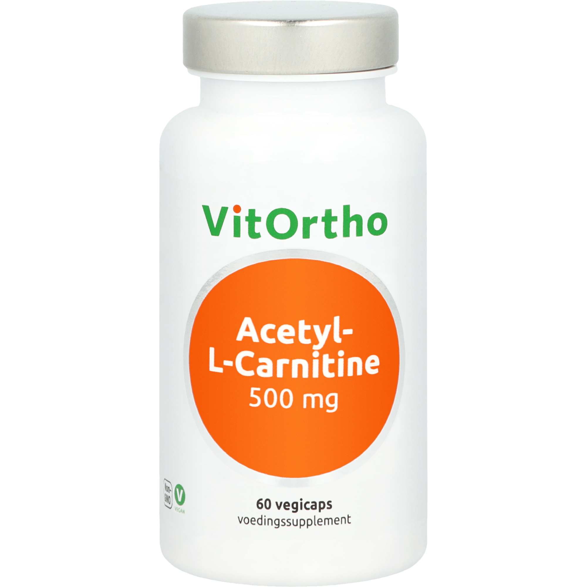 8717056143101_A1N1.png VitOrtho Acetyl-L-Carnitine 500mg - Afbeelding 1