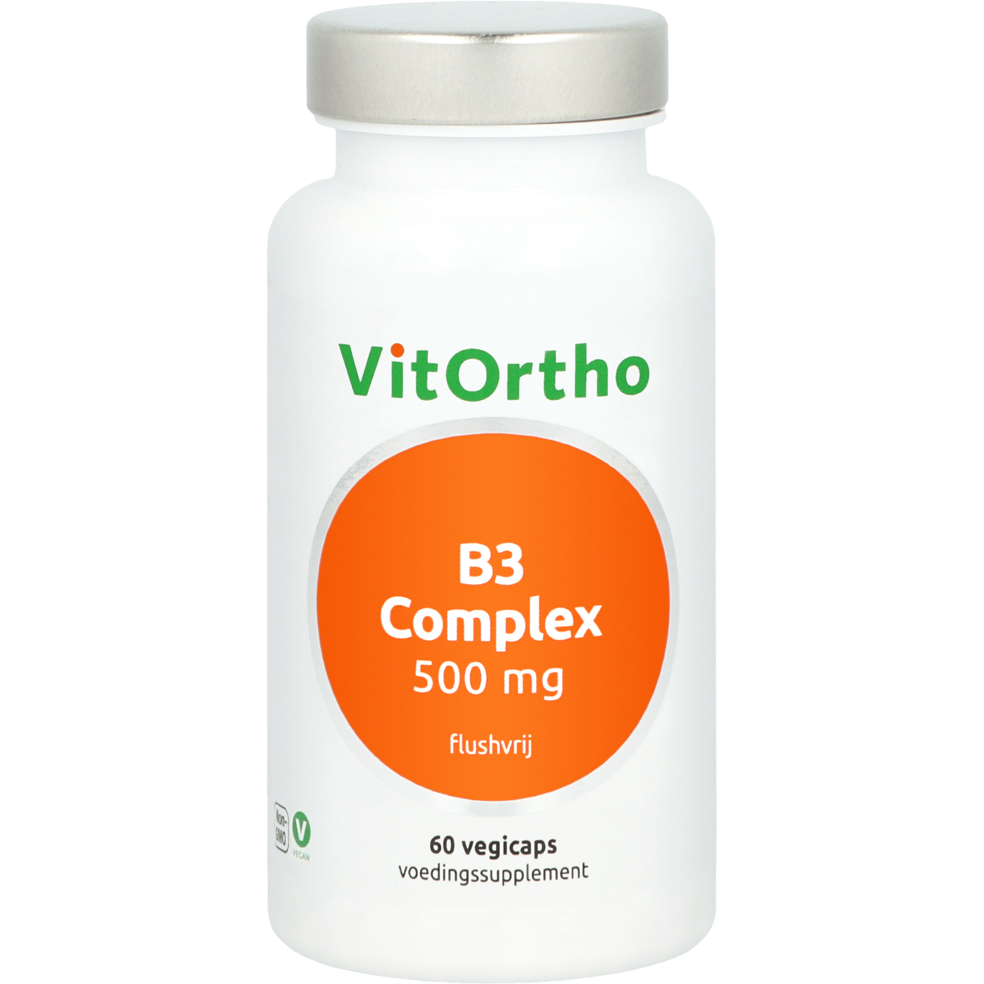 8717056143231_A1N1.png VitOrtho B3 complex 500mg flushvrij - Afbeelding 1