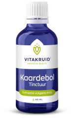 Vitakruid Kaardebol wortel tinctuur extractie volgens HAB